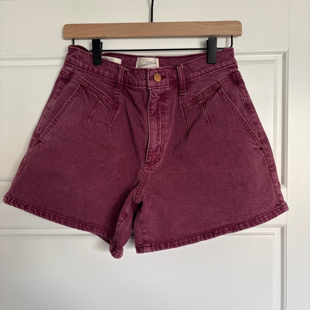Universal Thread High-Waist Magenta Denim Shorts